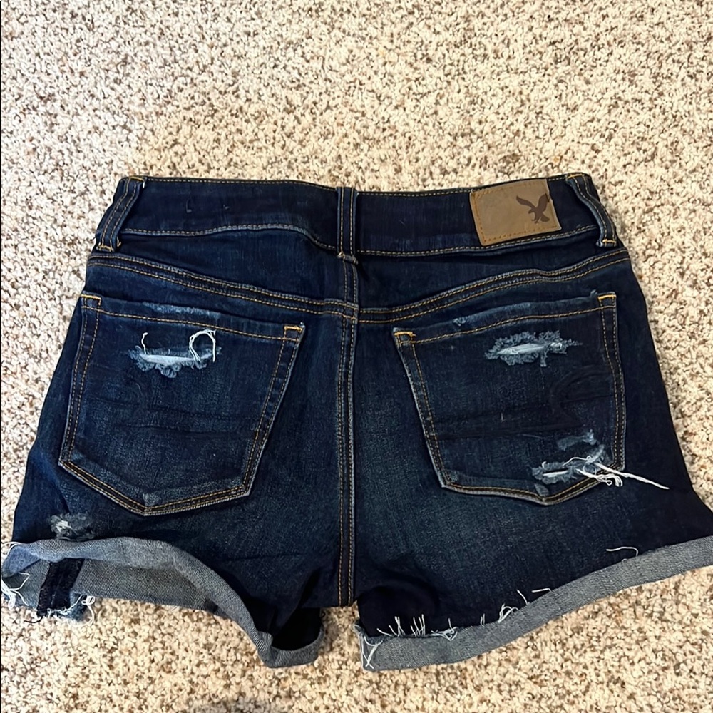 Distressed Denim Shorts - Picture 2 of 2